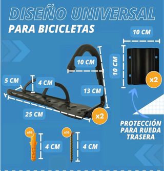Soportes de pared para bicicletas