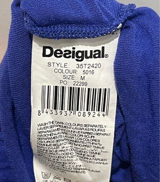 Maglia Desigual tg M viscosa blu elettrico