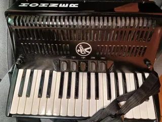 Fisarmonica Hohner Bravo III 72 Bassi, con microfoni