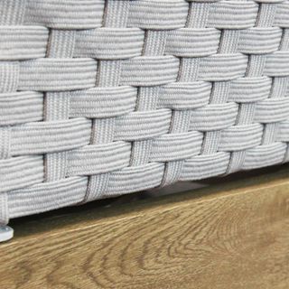 Poltrona Esterno Moderna alluminio effetto legno