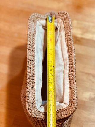 Bolso Clutch Rafia color natural