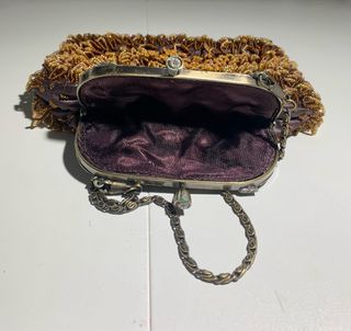 Bolso pedrería metal y cadena