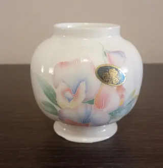 BONITO JARRÓN DE PORCELANA AYNSLEY PATRÓN LITTLE