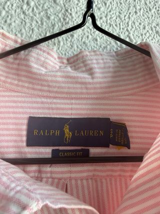 Camisa Polo Ralph Lauren Rayas Rosas
