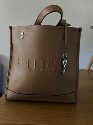 Bolso Guess Grande Beige/Marrón