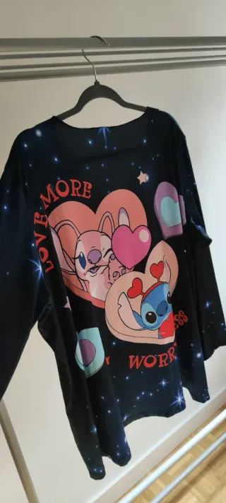 Camiseta Manga Larga Estampada