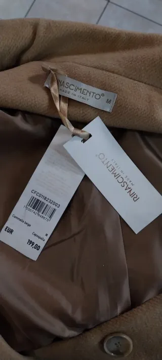 Cappotto Rinascimento Beige Taglia M