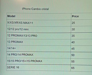 Sostituzione vetro per iPhone