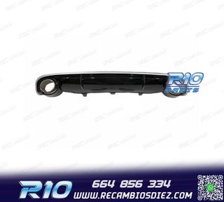 DIFUSOR AUDI A7 12-15 LOOK RS7 + COLAS ESCAPE NEGRO BRILL