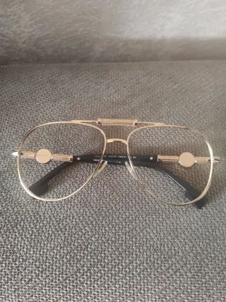 Montatura Occhiali Versace Oro Nero Senza Lenti