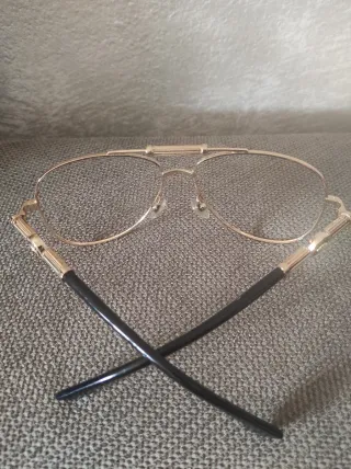 Montatura Occhiali Versace Oro Nero Senza Lenti