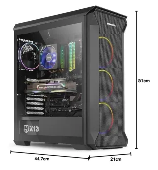 Torre PC NOX HUMMER QUANTUM ARGB Negra