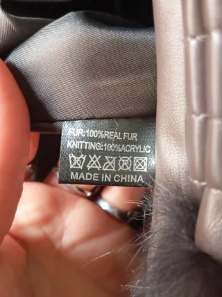 Chaleco de piel auténtica negro, marron