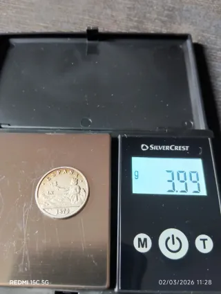 Moneda España 1870 Réplica