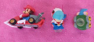 Set 3 action figure Mario Kart Yattaman Gatchaman