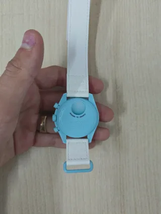 Omega x Swatch Mission to Uranus Azul