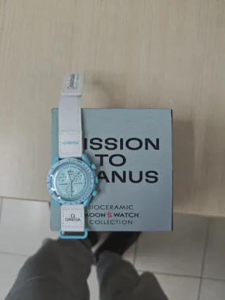 Omega x Swatch Mission to Uranus Azul