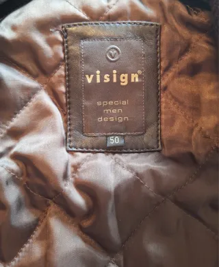 Chaquetón de Piel Marrón Talla M