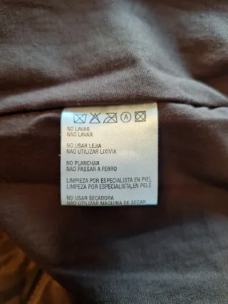 Chaquetón de Piel Marrón Talla M