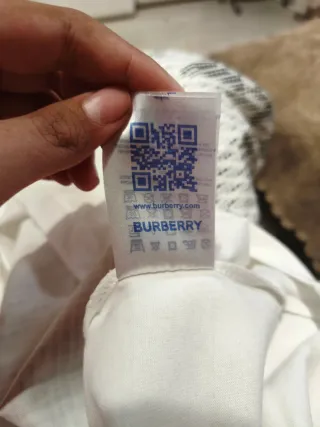 Camiseta Burberry Blanca Estampada