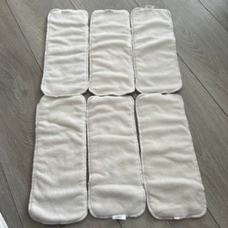 Lote 6 insertos/almohadillas pañales tela