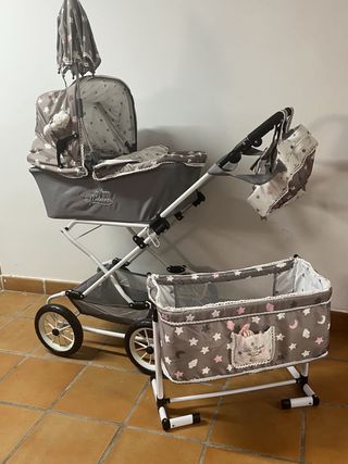 Conjunto carrito y cuna de juguete
