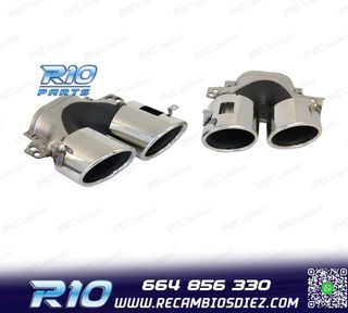 COLAS DE ESCAPE MERCEDES GLE W167 19- LOOK GLE53 CROMO