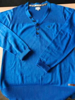 Maglia uomo PLT blu elettrico