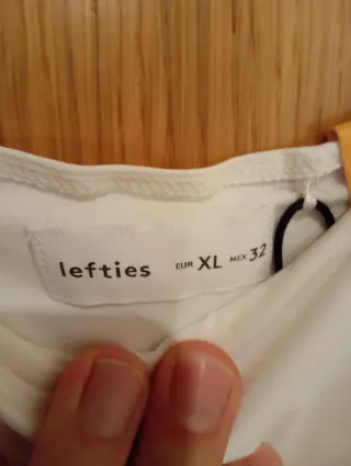 Body Lefties Blanco Roto Talla XL