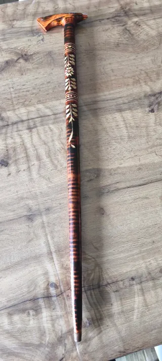 Bastone passeggio artigianale Paesi dell'est 1990