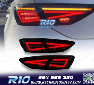 PILOTOS SEAT LEON 3 5F 12-20 DINAMICO LED NEGRO OEM LED