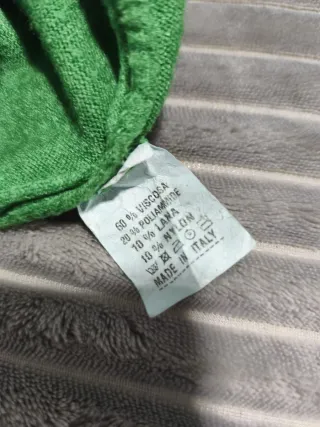 Chaleco de punto verde