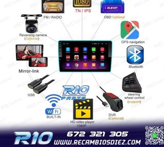 RADIO 9" GPS ANDROID 13 QUAD CORE 64GB ROM