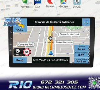 RADIO 9" GPS ANDROID 13 QUAD CORE 64GB ROM