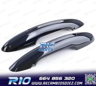 CARCASA TIRADOR PUERTA MINI F55 F56 F57 NEGRO BRILLO KEYLES