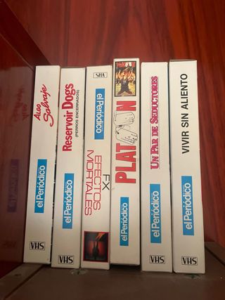 Lote 6 Cintas VHS Películas Acción Aventura