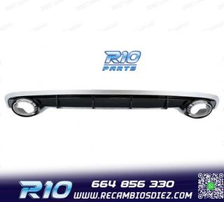DIFUSOR AUDI A6 4G 15-18 LOOK RS + COLAS ESCAPE