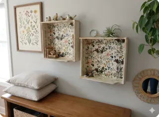 2 Cajones decorados shabby chic