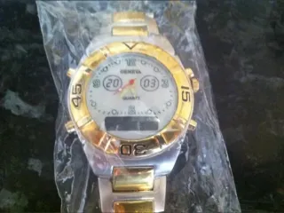 Relojes Geneva Quartz Hombre Oro/Plata