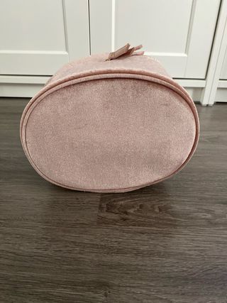 Neceser terciopelo rosa estrellas