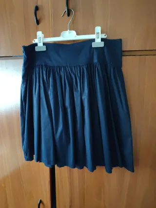 Falda azul marino Made in Italy Talla M