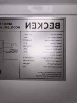 Arcón Congelador Becken BCF3897