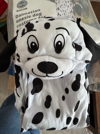 Disfraz Dálmata Onesie para Niños Talla 10-12