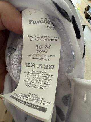 Disfraz Dálmata Onesie para Niños Talla 10-12