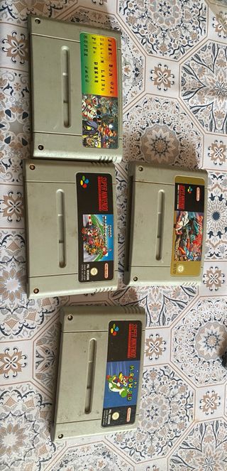 Super Nintendo Cartuchos Videojuegos