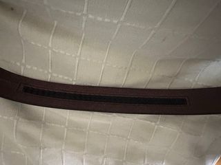 Cinturón Hermes Piel Negro Hebilla Metálica