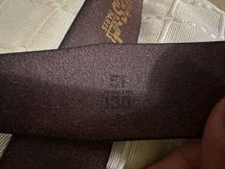 Cinturón Hermes Piel Negro Hebilla Metálica