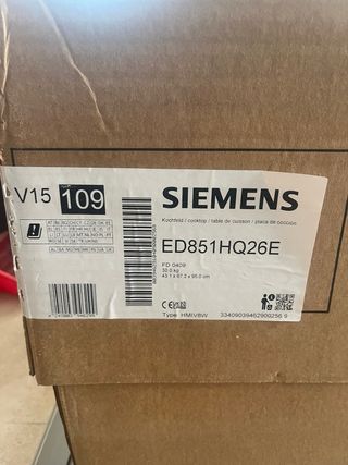 Placa de inducción SIEMENS con extracción