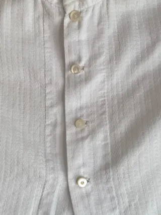 Blusa chambra chaleco antiguo algodon ligero textu