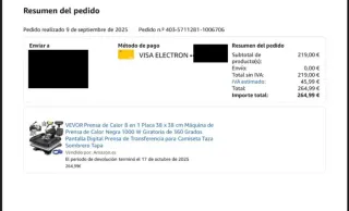 ¡Prensa de calor VEVOR A ESTRENAR!